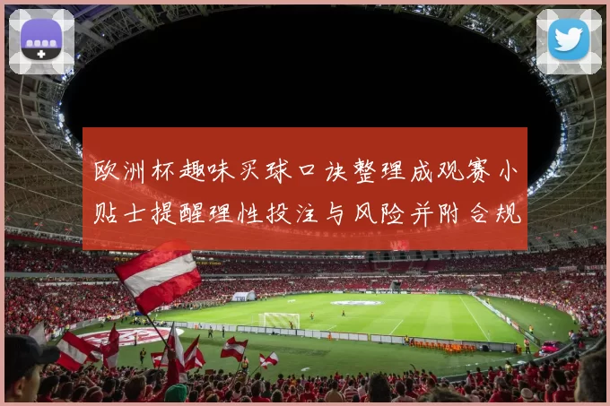 欧洲杯趣味买球口诀整理成观赛小贴士提醒理性投注与风险并附合规提示