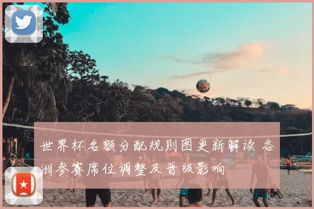 世界杯名额分配规则图更新解读 各洲参赛席位调整及晋级影响