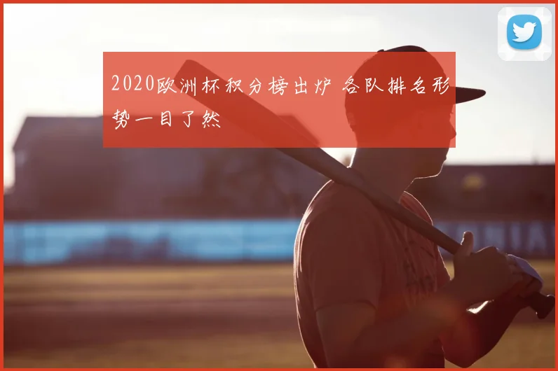 2020欧洲杯积分榜出炉 各队排名形势一目了然
